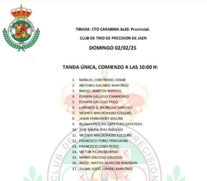 Cto. Carabina 3x20