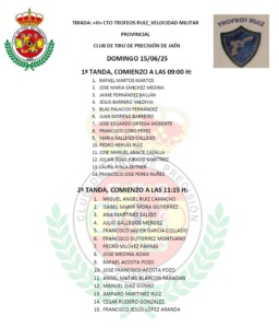 TROFEOS RUIZ VELOCIDAD MILITAR Provincial